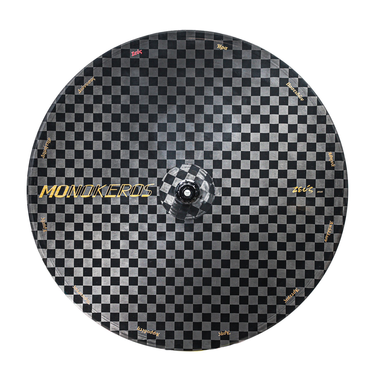 Monókeros Zeus disc rear — gold colourway