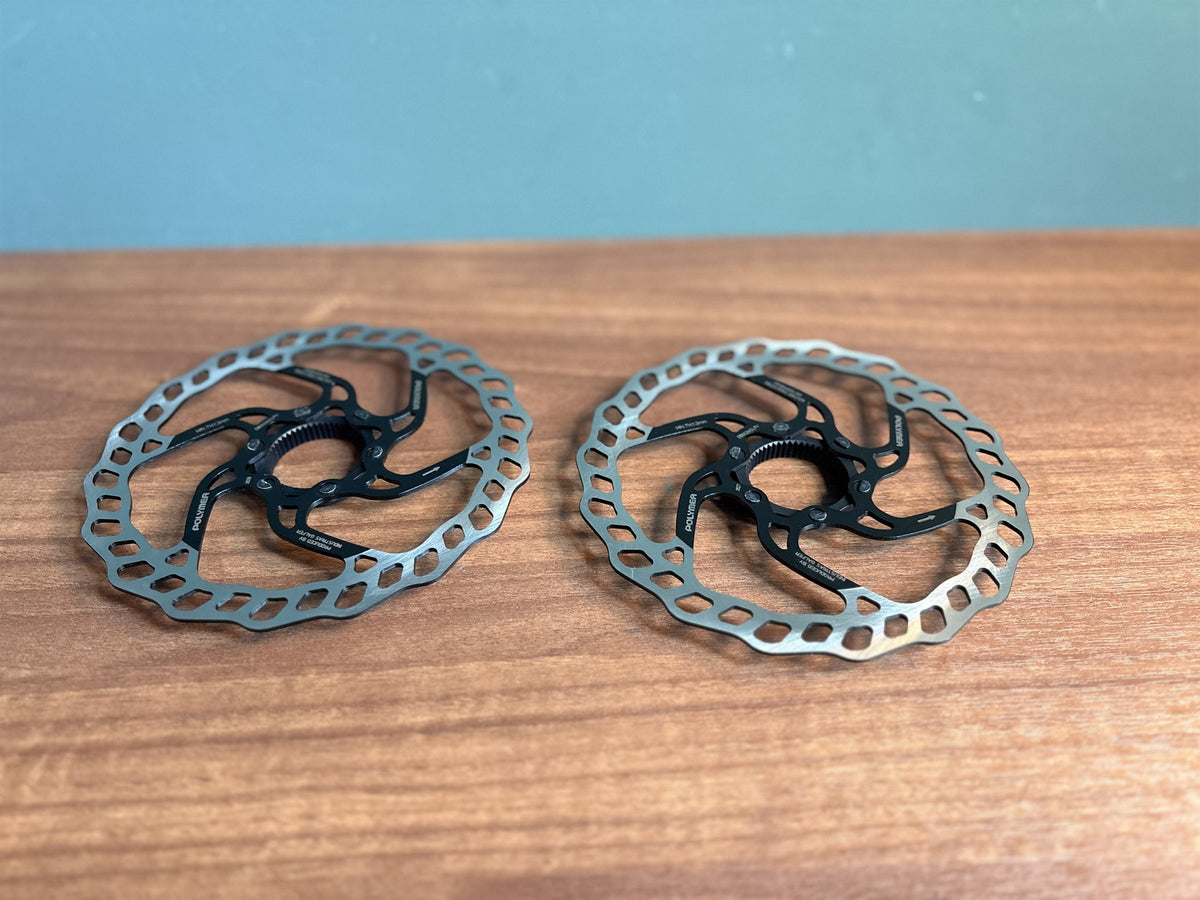 Polymer Workshop DISC WAVE rotors — pair from above