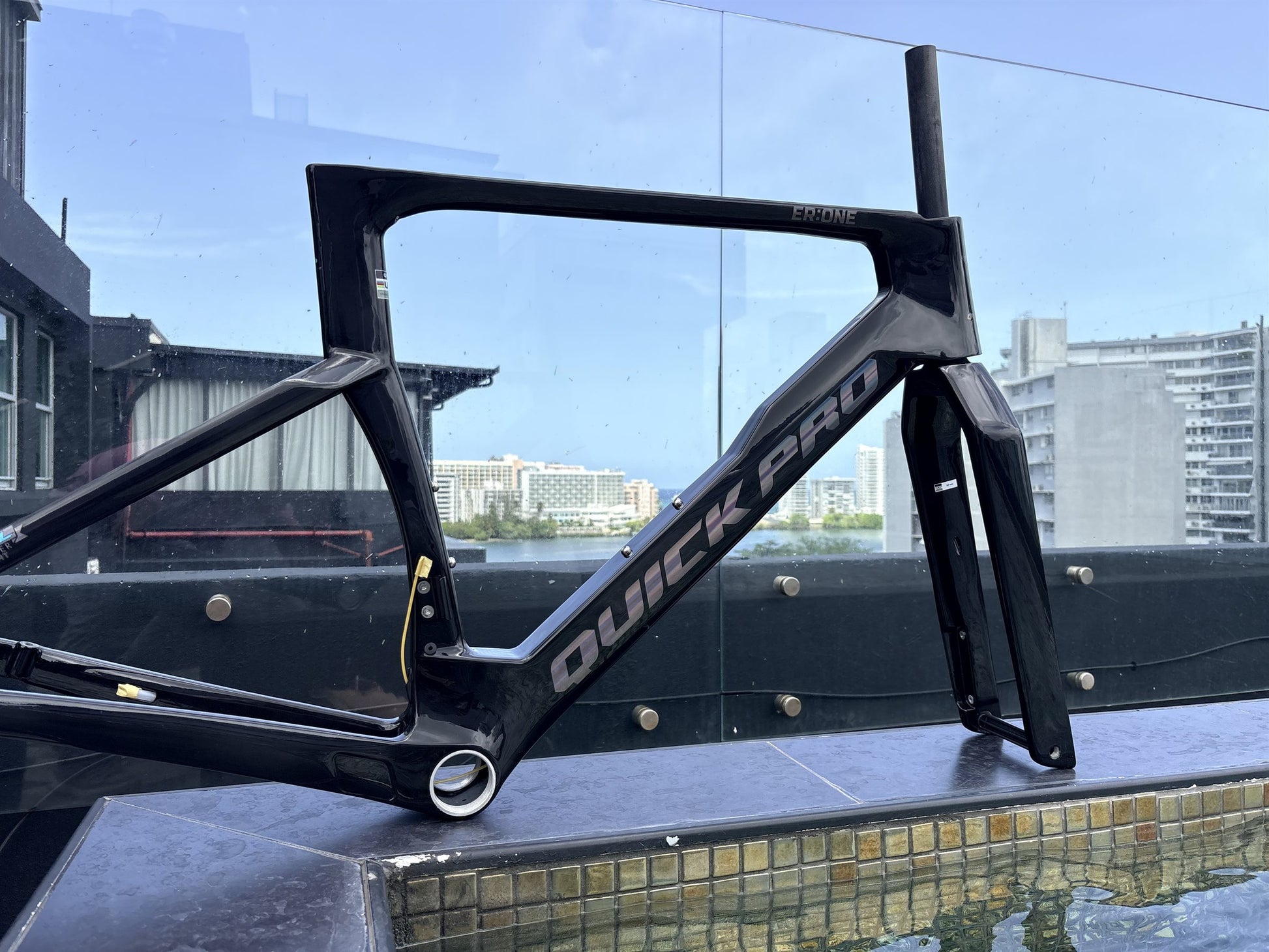 Colorway: Midnight Dark — frameset and fork, poolside, size M