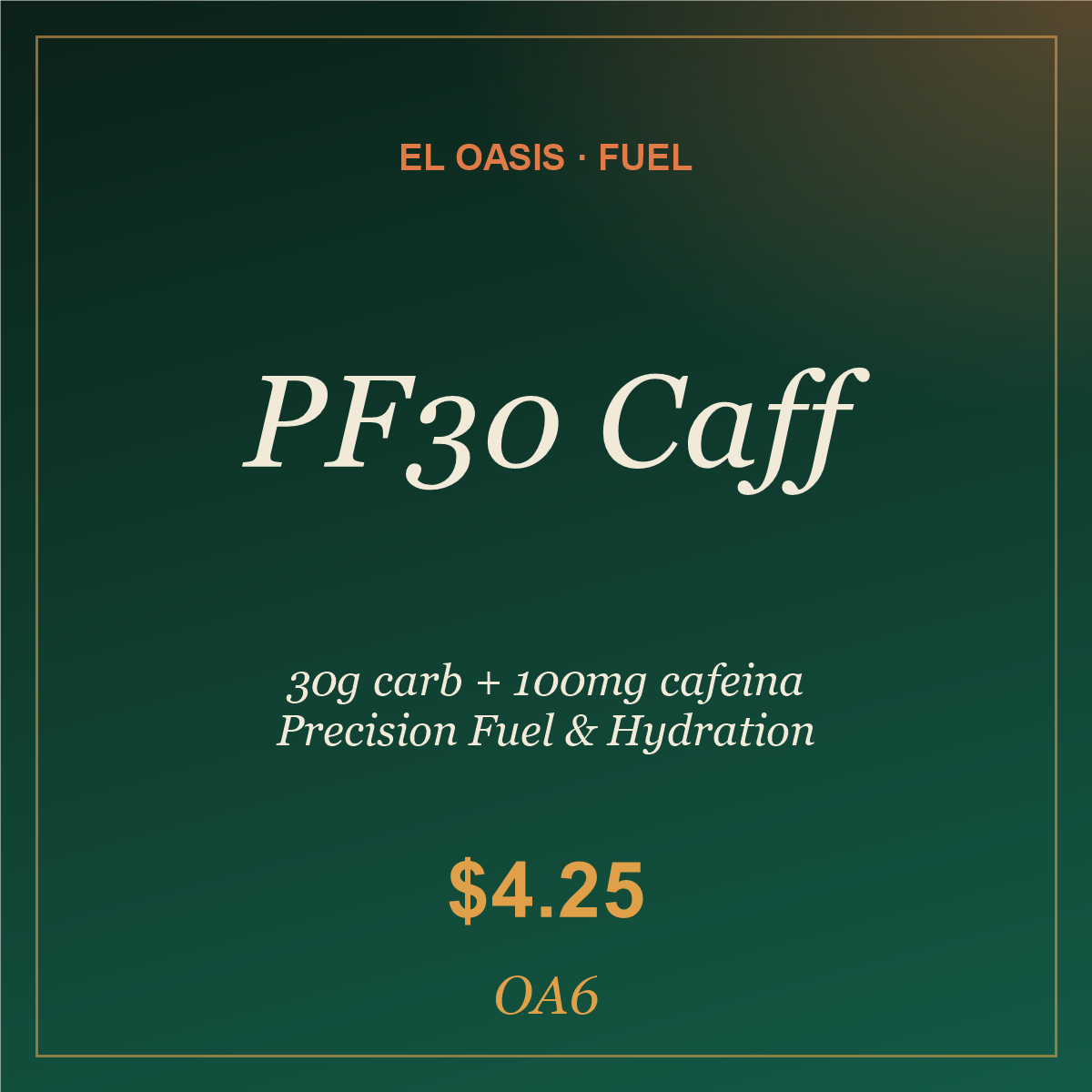 Precision PF30 Caffeine Gel — OA6