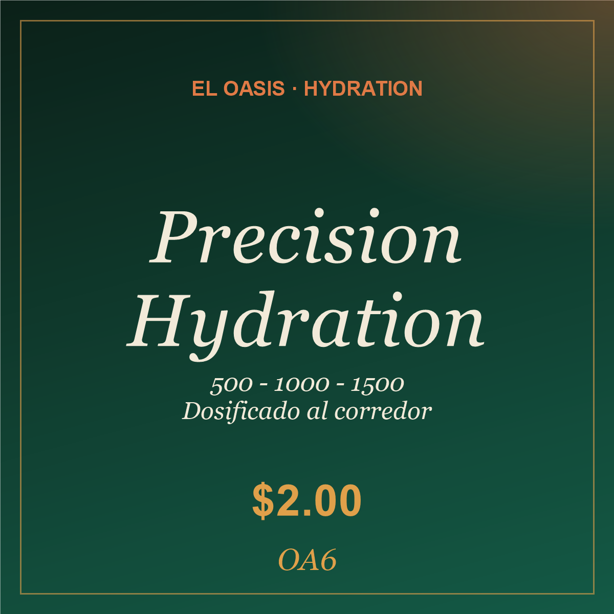 Precision Hydration Sachet — OA6